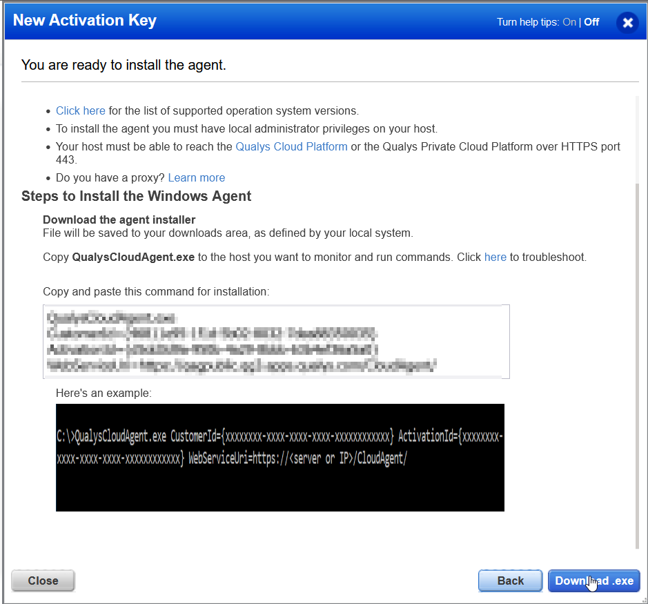 Qualys Cloud Agent Setup 04